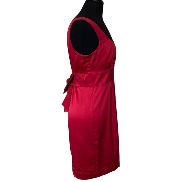 Johnny Martin Red Mini Sleeveless Formal Dress w/Bow Poly Blend Junior's Size 7 - Picture 15 of 16